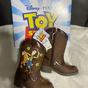 Disney Pixar Toy Story Brown Cowboy Boots for Toddlers